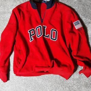 Polo pullover fleece
